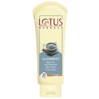 Lotus Herbals CLAYWHITE Black Clay Skin Whitening Face Pack 60 gm